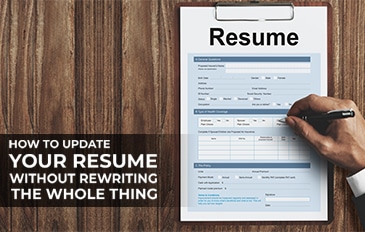 How to update your resume without Rewriting the whole thing